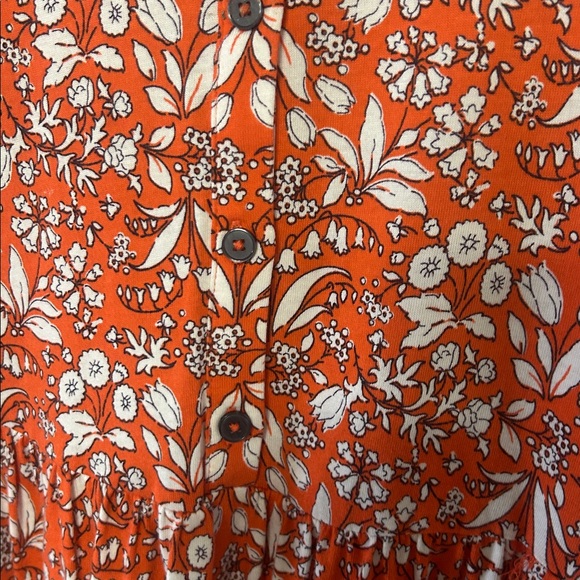 Boden Floral Print Mini Jersey Shirt Dress Short Sleeves Pockets Collar 8R - Picture 5 of 9